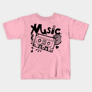 Retro music Kids T-Shirt